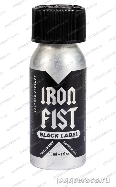 Попперс IRON FIST BLACK ( METAL) 24 мл — фото, poppersss.ru