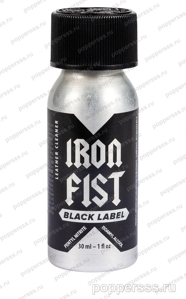 Попперс IRON FIST BLACK ( METAL) 24 мл — фото, poppersss.ru