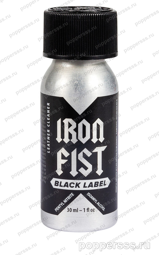 Попперс IRON FIST BLACK ( METAL) 24 мл — фото, poppersss.ru