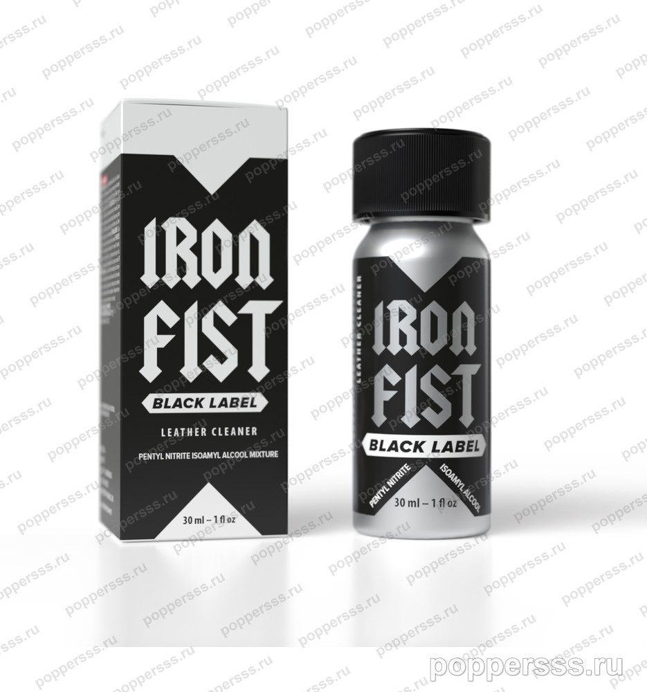 Попперс IRON FIST BLACK ( METAL) 24 мл — фото, poppersss.ru
