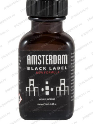 Попперс AMSTERDAM BLACK LABEL 24 мл — фото, poppersss.ru