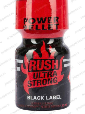 Попперс RUSH ultra strong black 10 мл — фото, poppersss.ru