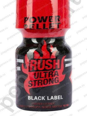 Попперс RUSH ultra strong black 10 мл купить — poppersss.ru