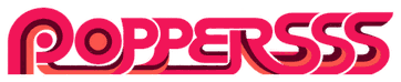 poppersss logo retro header